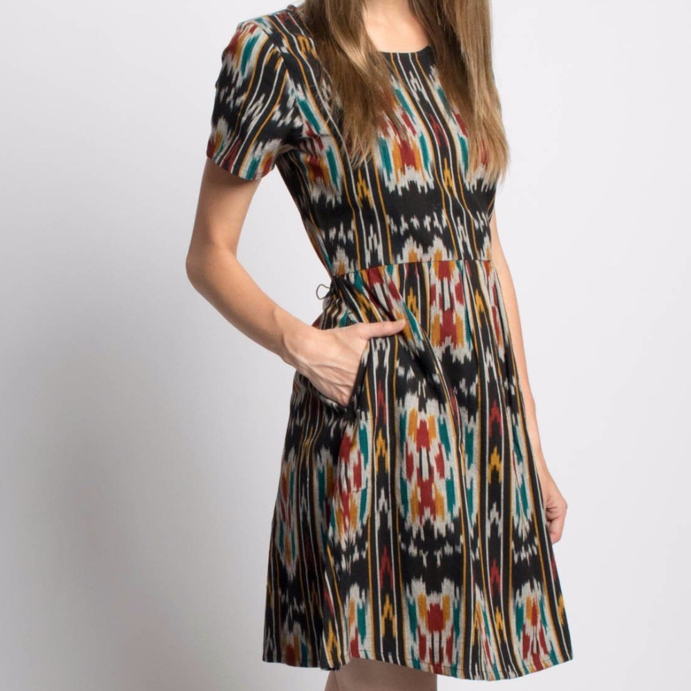 Mata Traders Ikat Serenade Dress with POCKETS